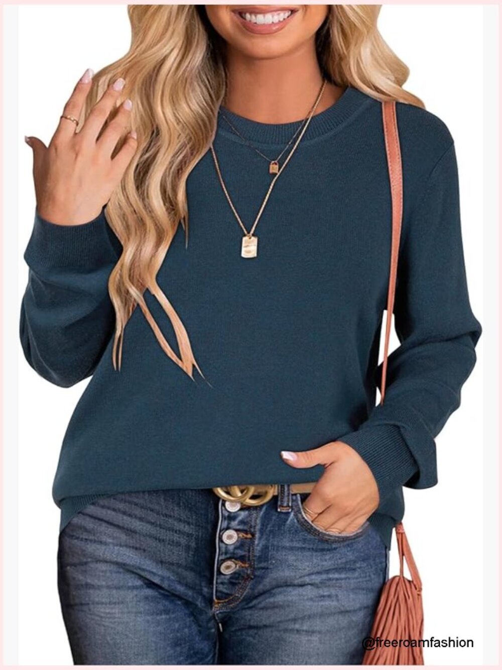 Plus Size Wool Blend Sweater Fall Long Sleeve Tunic Crew Neck Loose Fit